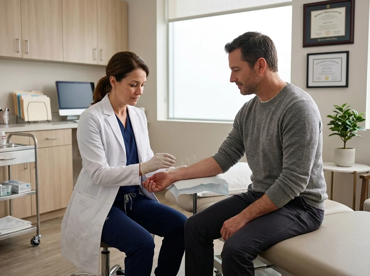 Иглоукалывание от алкоголизма: приём у врача